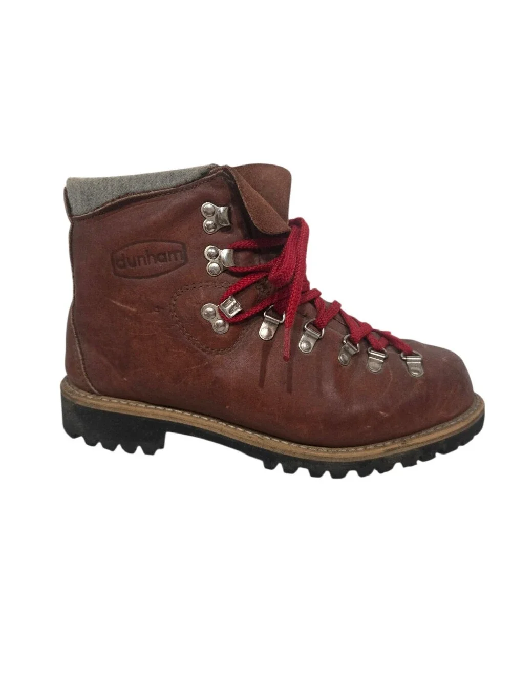 Vintage 1990s Dunham Red Laces Hiking Boots